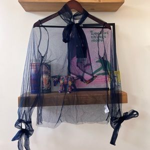 Rodarte for Target Navy blouse